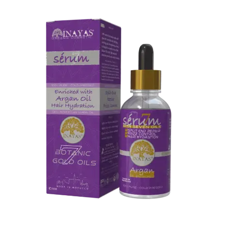 [SKU: INY-SERU-COS-1X50M-FGL-AR] INAYAS-SERUM-7 HUILES- 50 ml